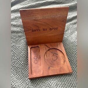 Wood book holder